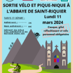Le Cycle Solidaire : sortie vélo et pique-nique à l'Abbaye de Saint-Riquier