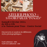 Atelier photo : savoir parler "images"
