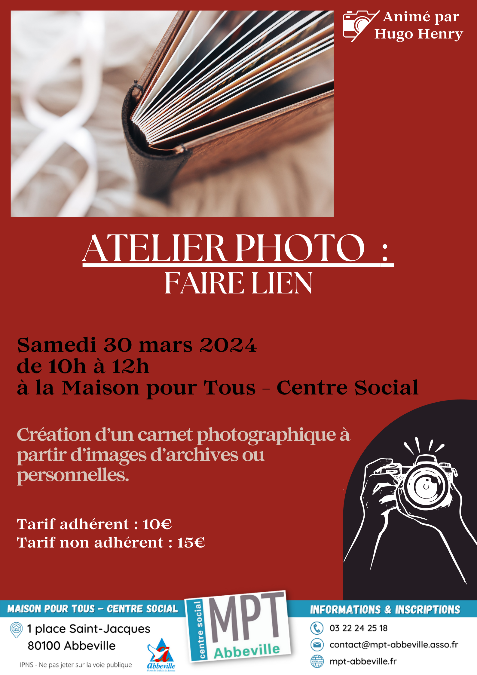 Atelier photo : faire lien