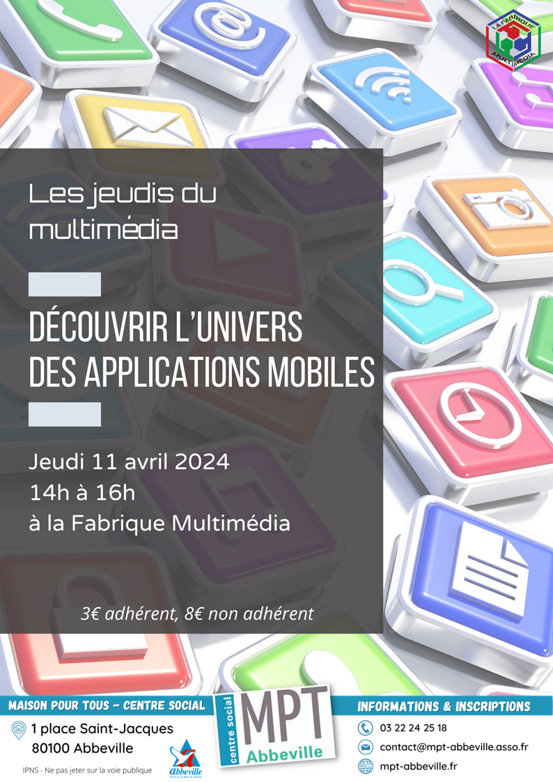 Les jeudis du multimédia : découvrir l'univers des applications mobiles (android)