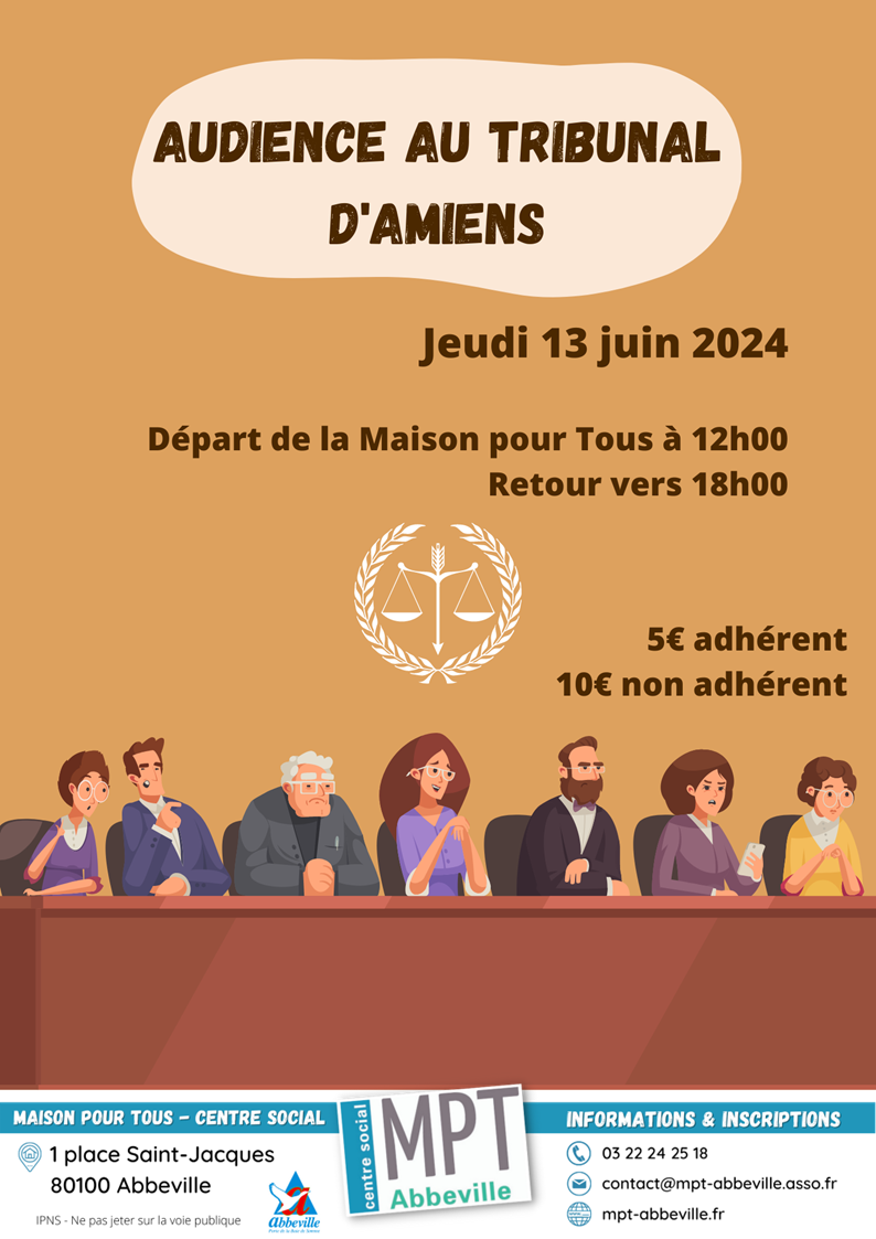 Audience au tribunal d'Amiens