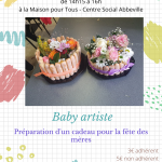 Baby artiste : fête des mères