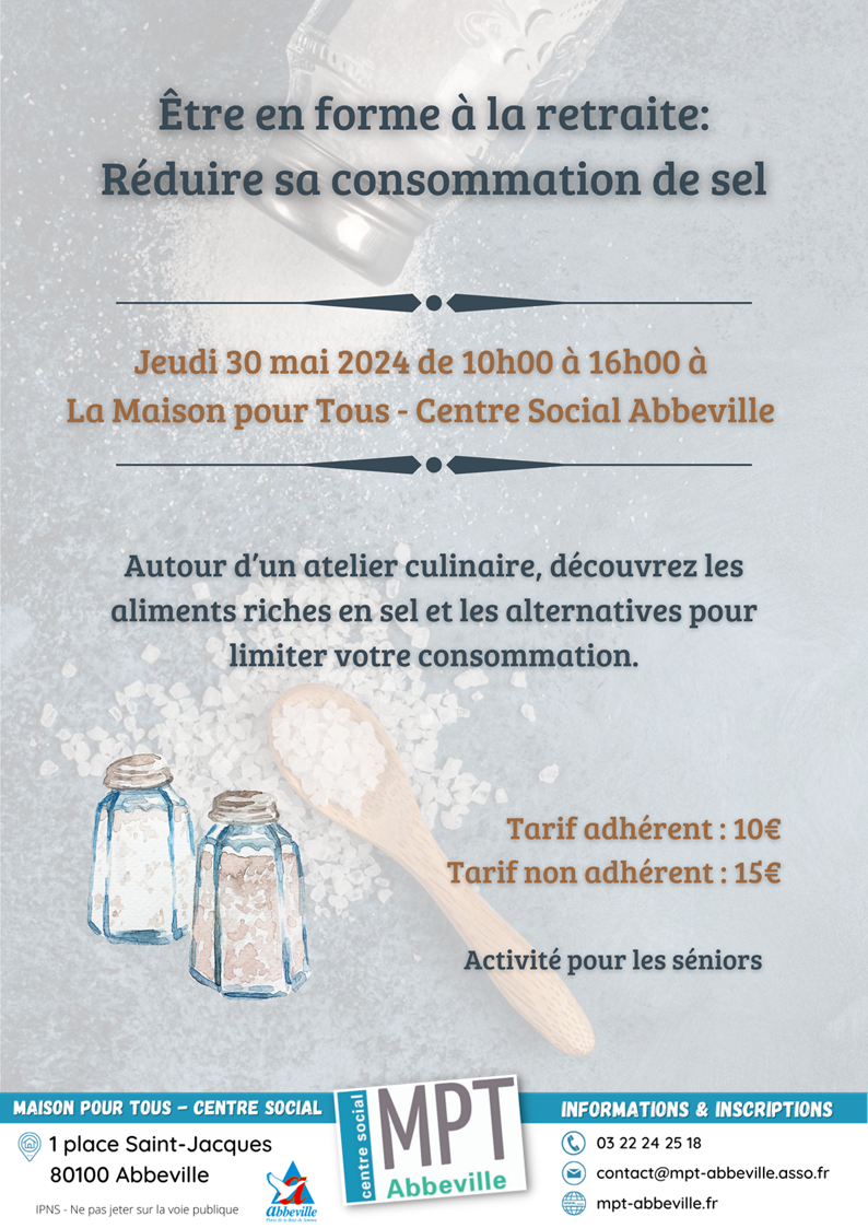 Être en forme à la retraite : réduire sa consommation de sel