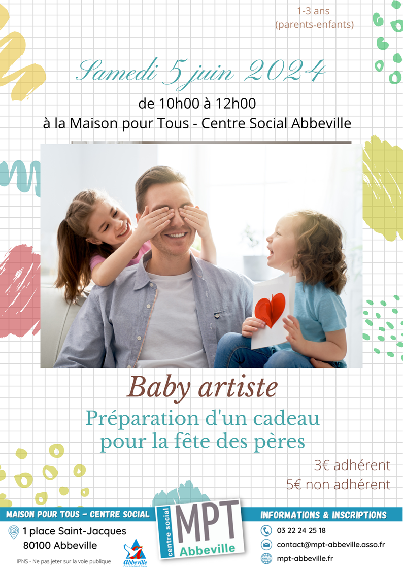 Baby artiste : fête des pères