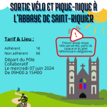 Le Cycle Solidaire : sortie vélo et pique-nique à l'Abbaye de Saint-Riquier