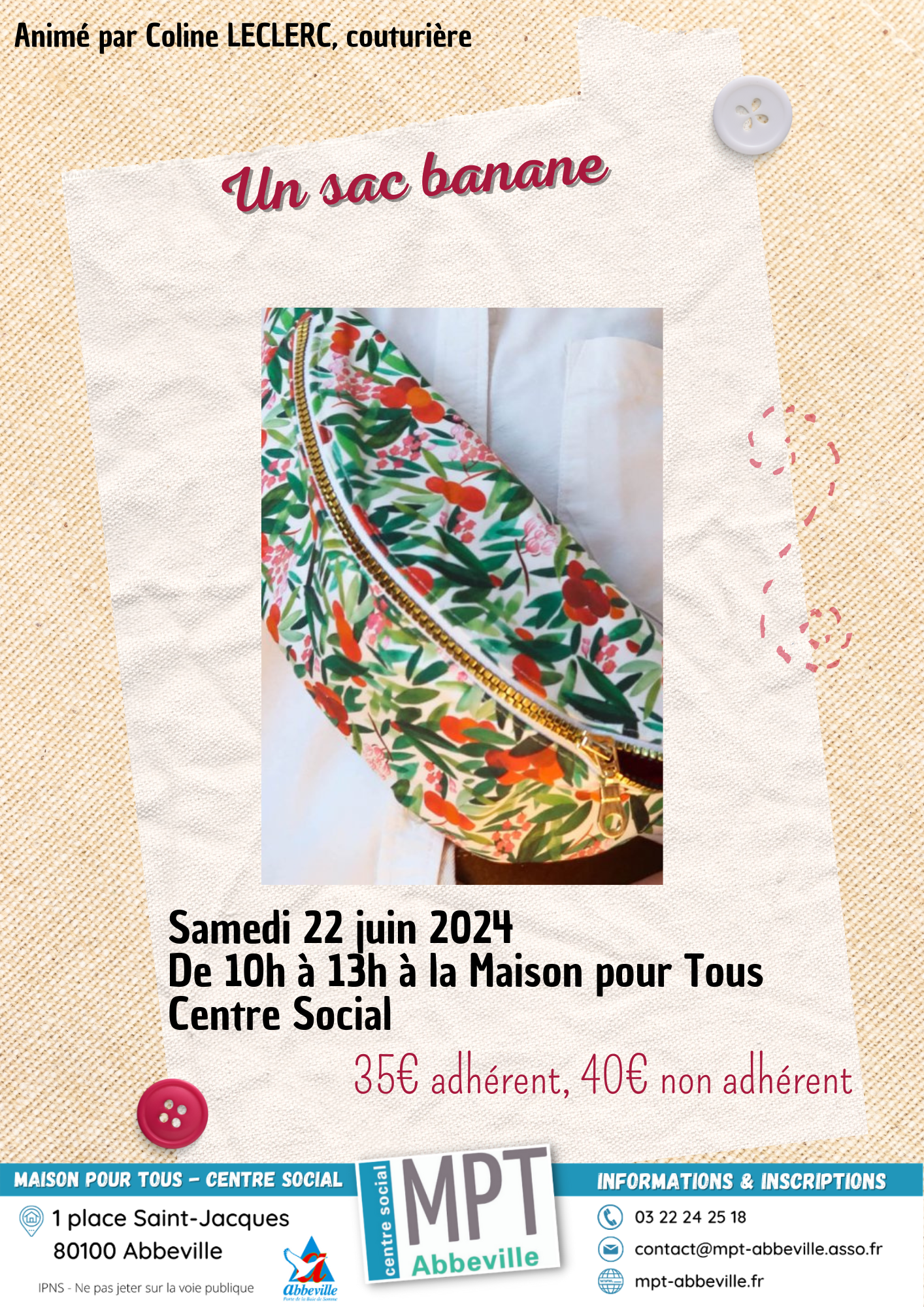 Couture : un sac banane