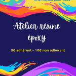 Atelier résine Epoxy : marque-page, porte-clés