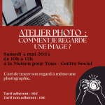 Atelier photo : comment je regarde une image ?