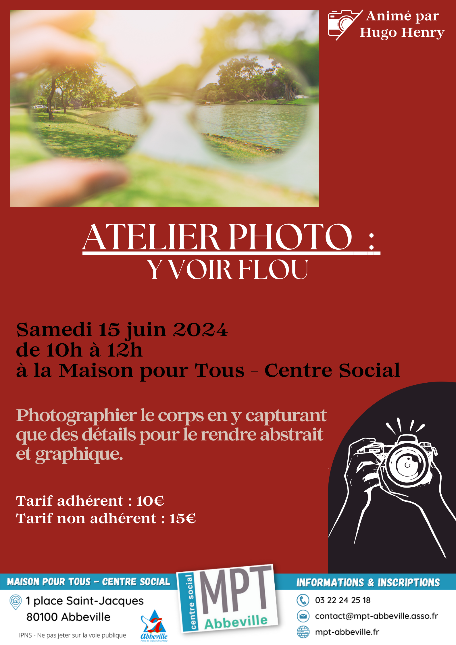 Atelier photo : y voir flou