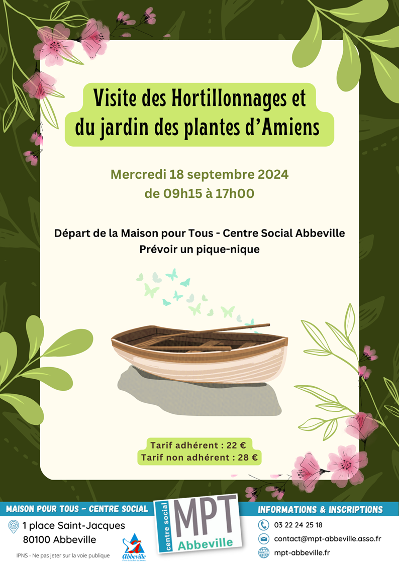 Visite des Hortillonnages en barque et visite du jardin des plantes