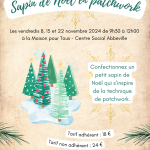 Sapin de Noël en patchwork