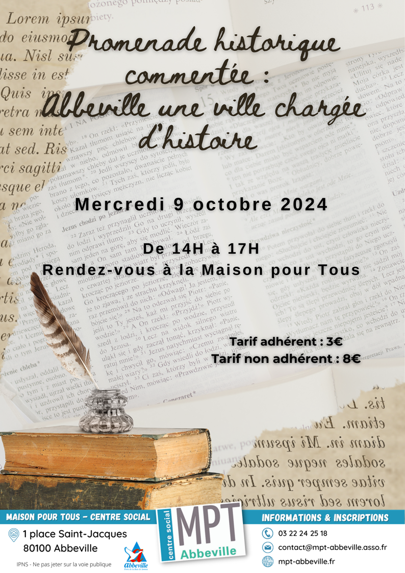 Promenade historique commentée : Abbeville, une ville chargée d'histoire
