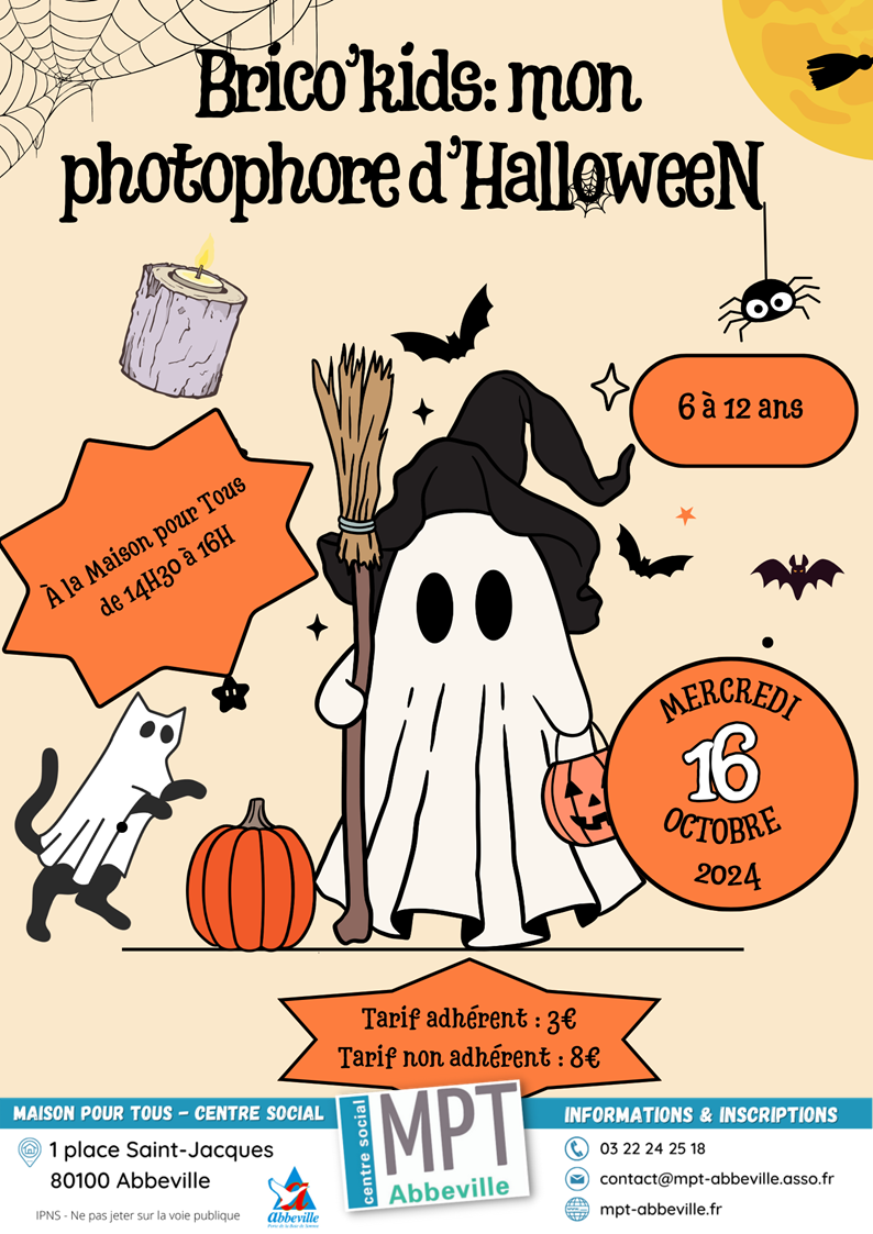 Brico'Kids : mon photophore d'Halloween