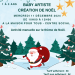 Baby artiste : création de Noël