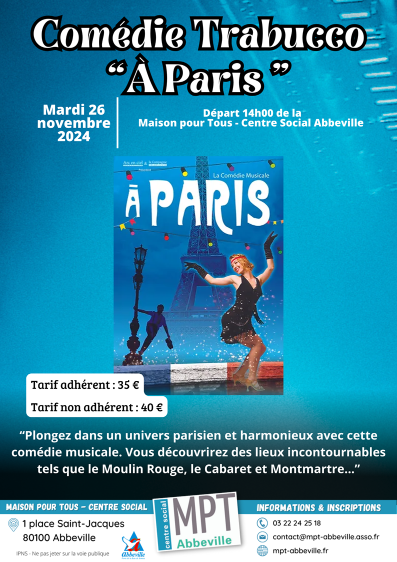 Comédie musicale Trabucco "À Paris"