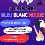 Soirée Quiz bleu blanc rouge