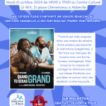 La Semaine Bleue : projection "Quand tu seras grand" et débat avec le docteur Roucout