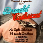 Le Cycle Solidaire : bracelet coulissant