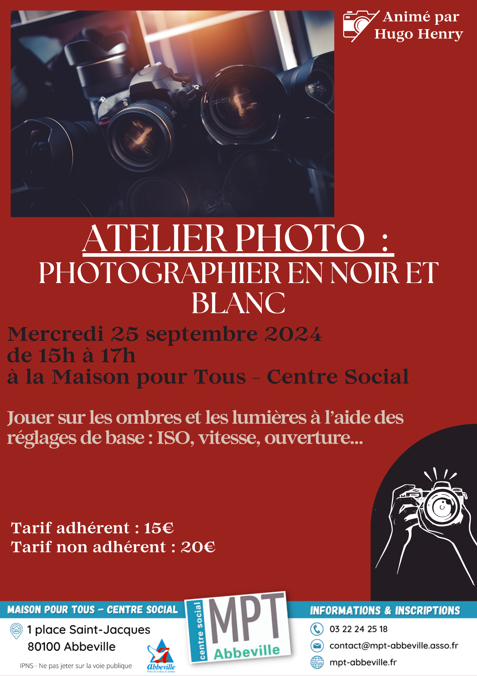 Atelier photo : photographier en noir et blanc