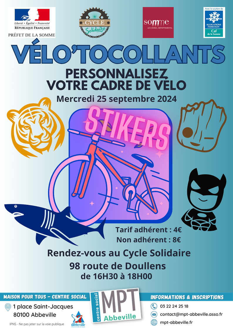 Le Cycle Solidaire : vélo'tocollants