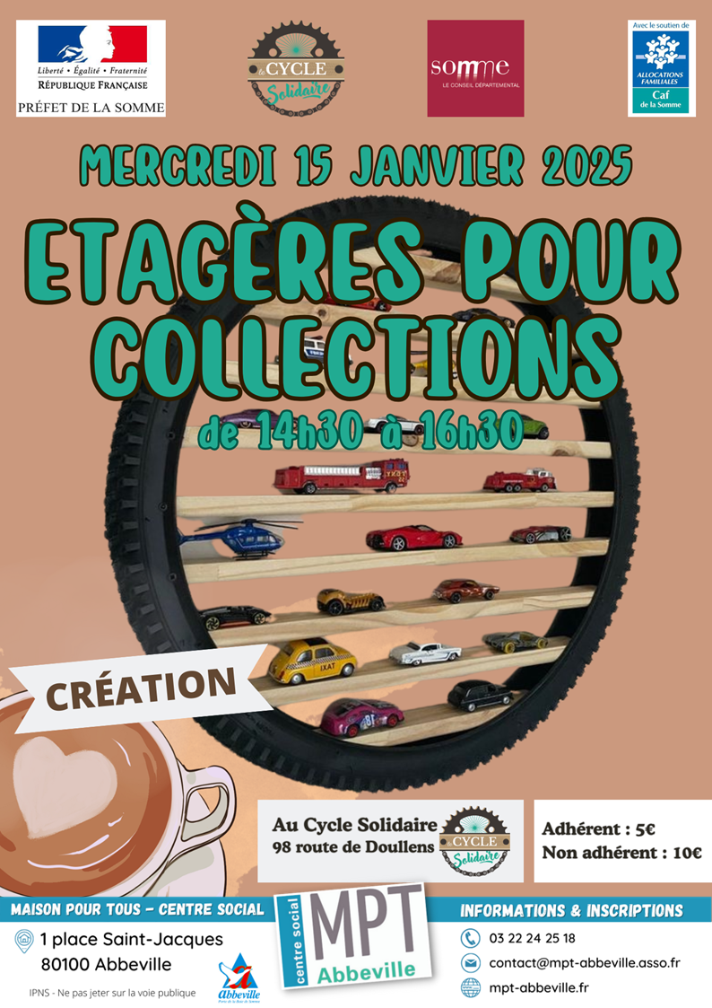 Étagères pour collections