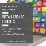 Les jeudis du multimédia : installation de logiciels