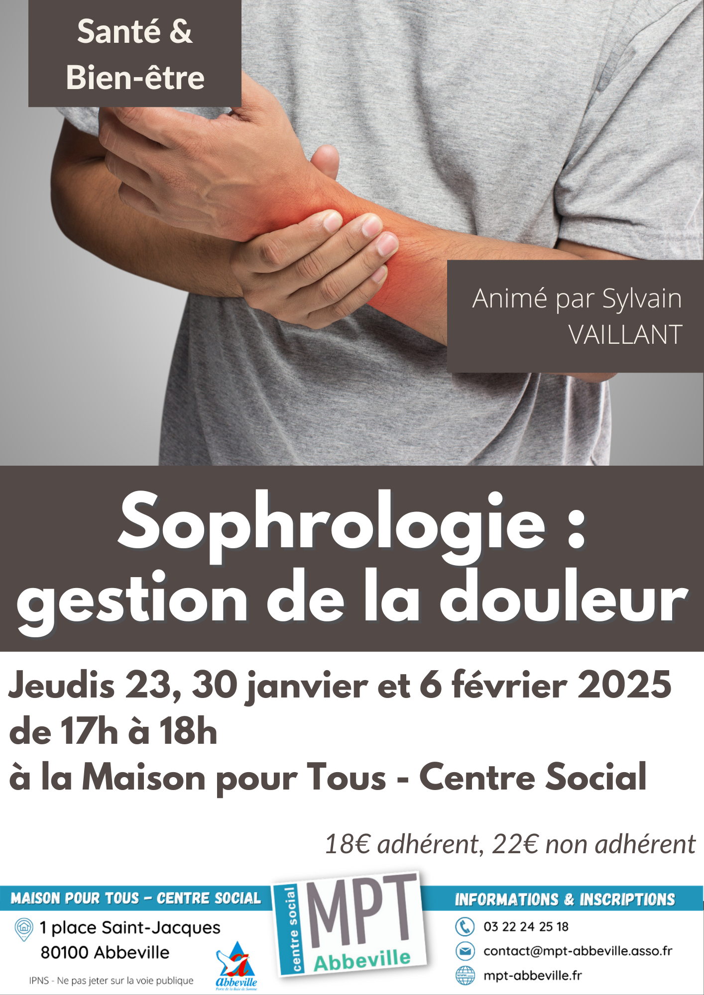 Sophrologie : gestion de la douleur
