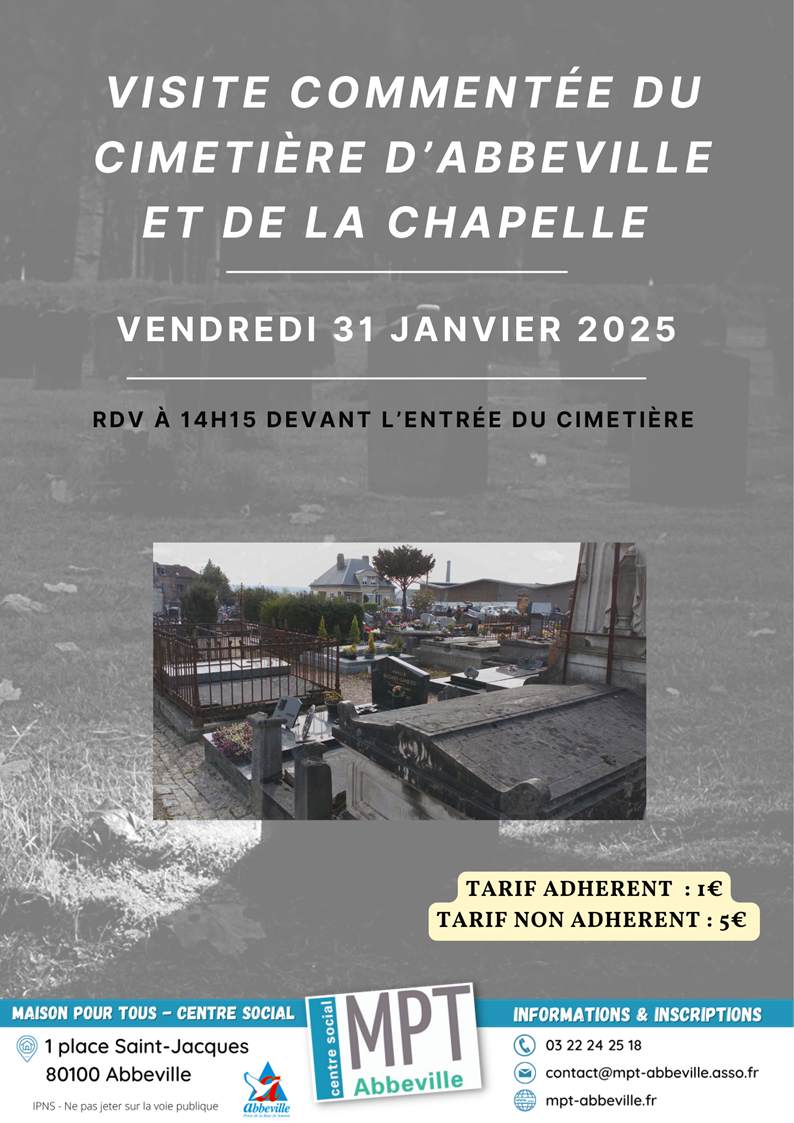 Visite commentée du cimetière d'Abbeville et de la chapelle