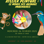 Atelier peinture : le monde des animaux imaginaires
