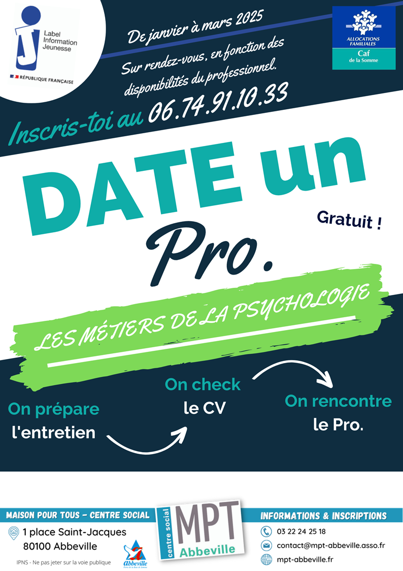 Date un Pro : les métiers de la psychologie