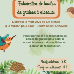 Fabrication de boules de graisse à oiseaux