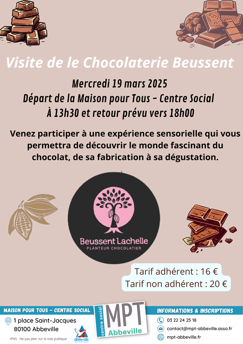 Visite de la chocolaterie de Beussent