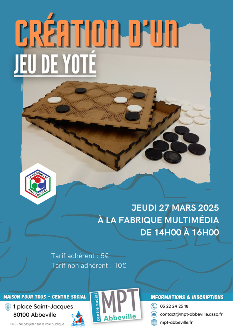 Les jeudis du numérique : création d'un jeu de Yoté