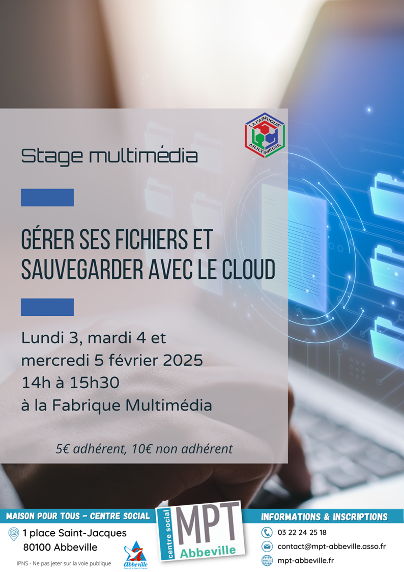 Stages : gérer ses fichiers et sauvegarder avec le Cloud
