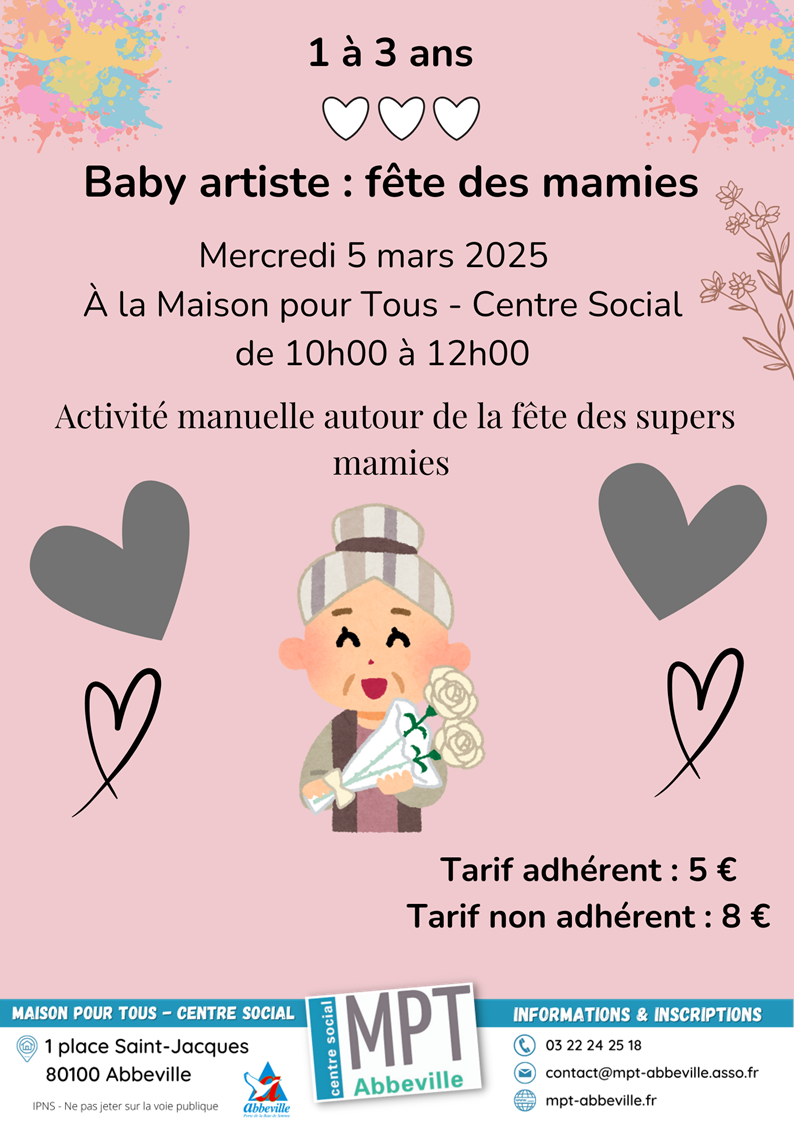 Baby artiste : fête des mamies