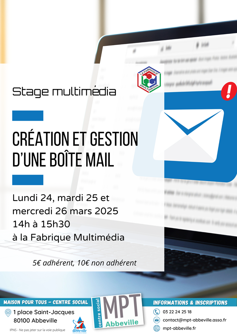 Stages : création et gestion d'une boîte mail