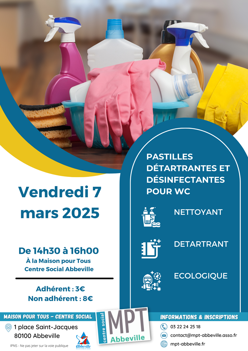 Création de pastilles détartrantes et désinfectantes pour WC