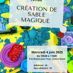 Création de sable magique