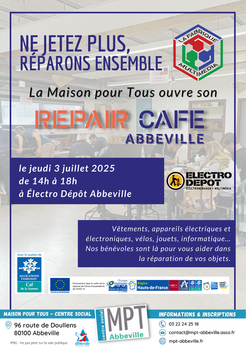 Repair Café à Electro Dépôt d'Abbeville