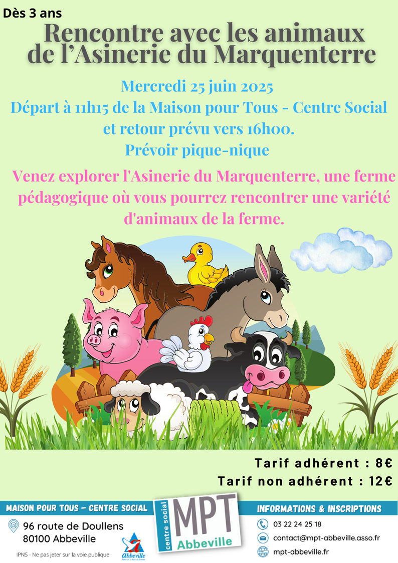 Rencontre avec les animaux de l'Asinerie du Marquenterre