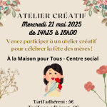 Après-midis ludiques en famille : atelier créatif pour la fête des mères