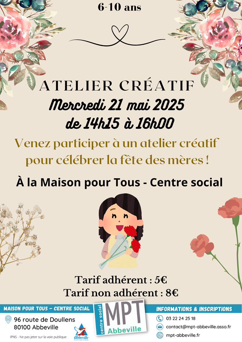 Après-midis ludiques en famille : atelier créatif pour la fête des mères