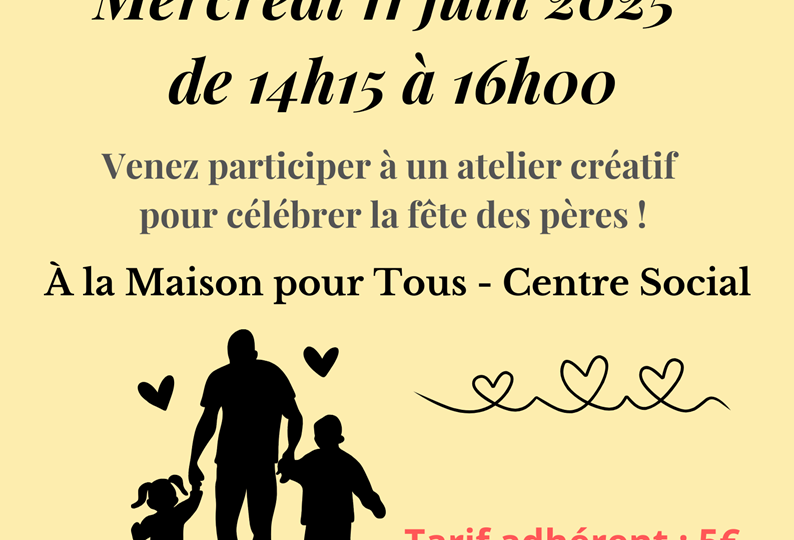PE10-Atelier créatif pour la fête des pères