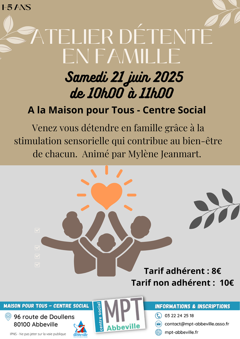 Atelier détente en famille