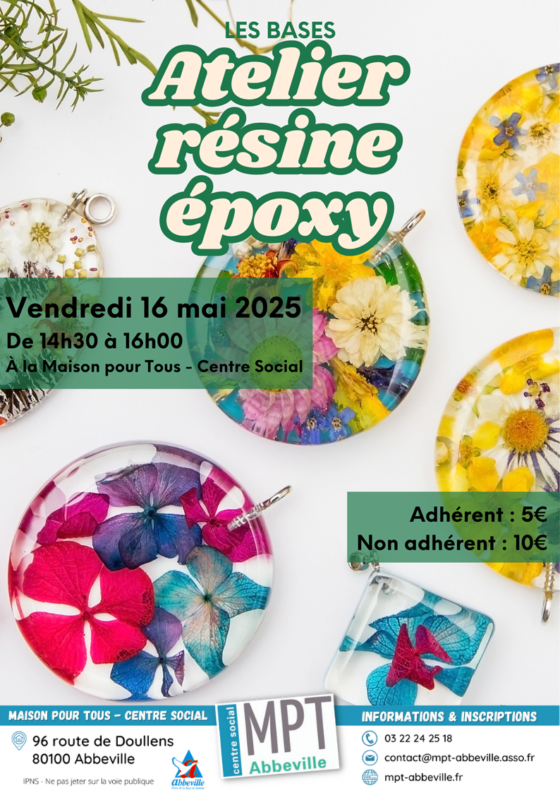 Atelier résine époxy : les bases