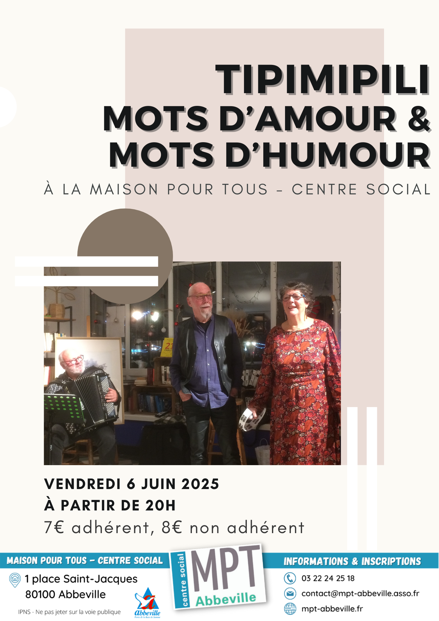 Spectacles : TipiMipiLi - mots d'amour & mots d'humour