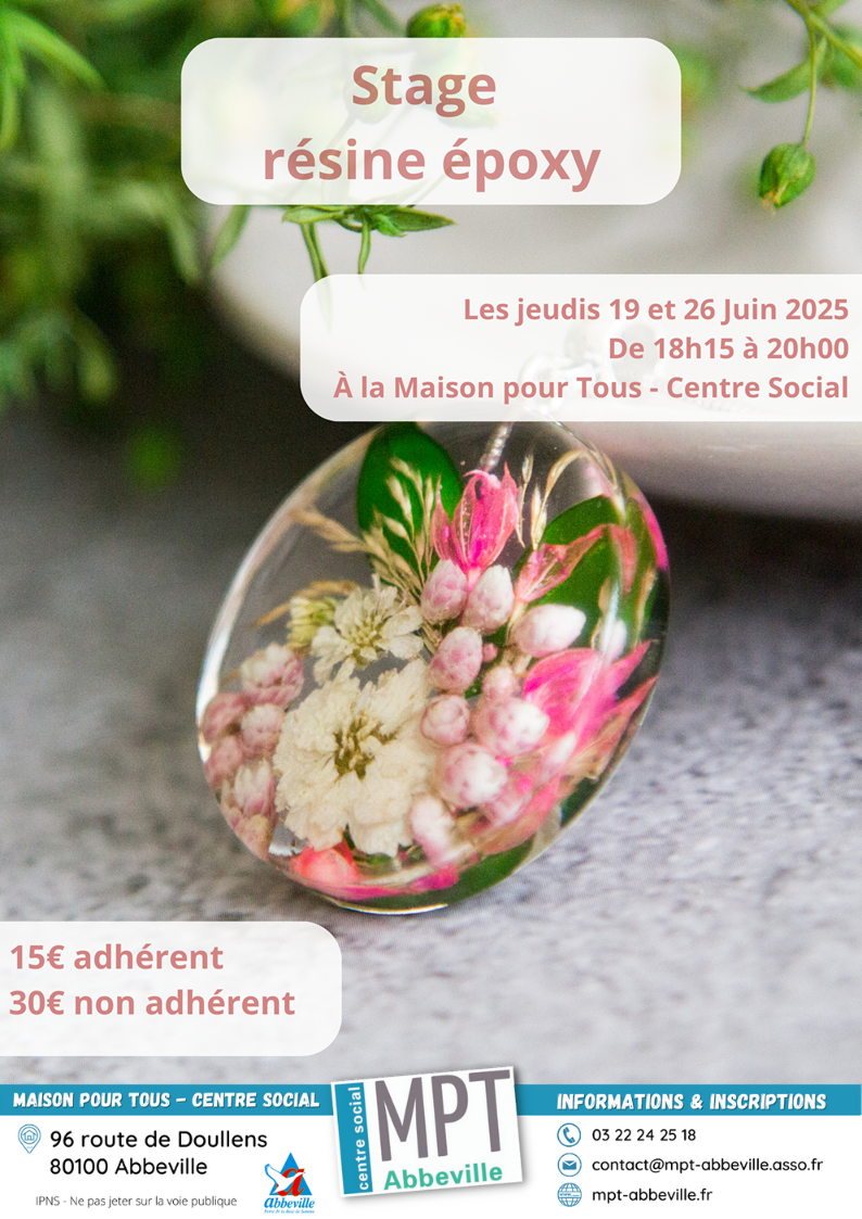 Stage résine époxy