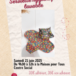 Couture : serviette hygiénique lavable