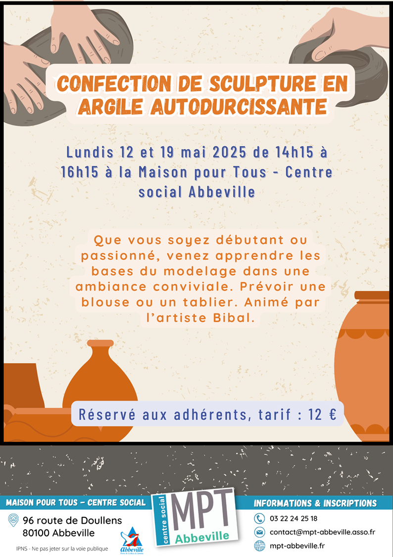 Confection de sculpture en argile autodurcissante