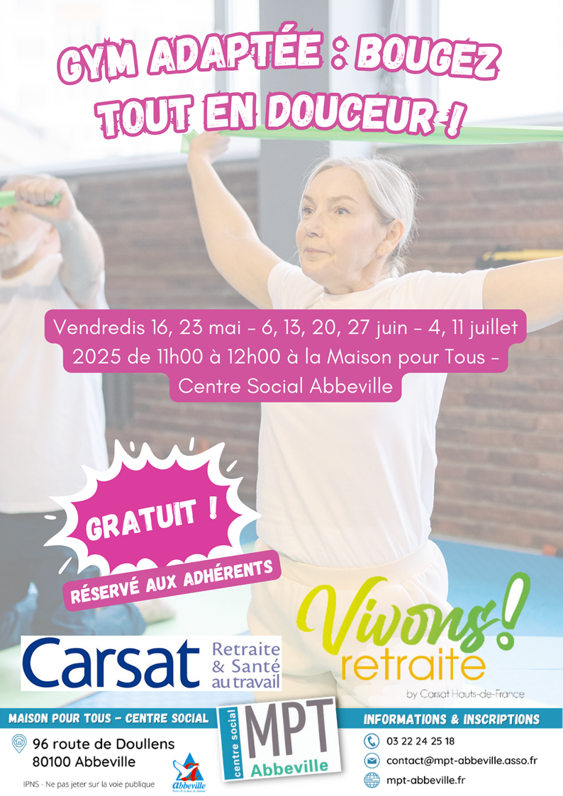 Vivons retraite : gym adaptée, bougez tout en douceur !